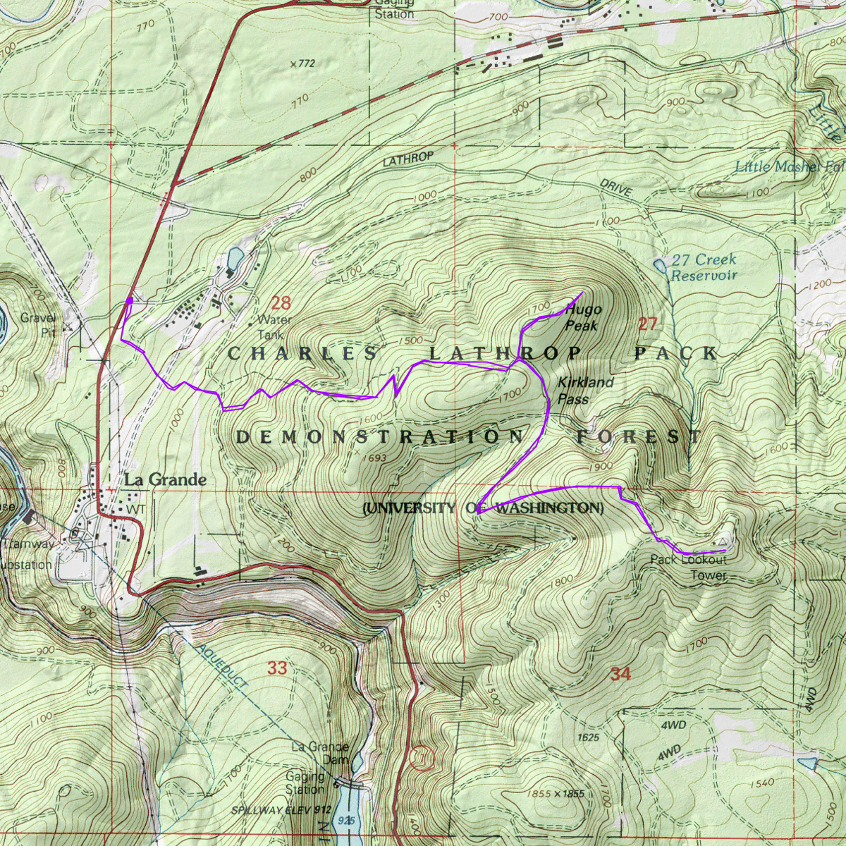 Hugo Peak Windy Ridge Hike - CalTopo