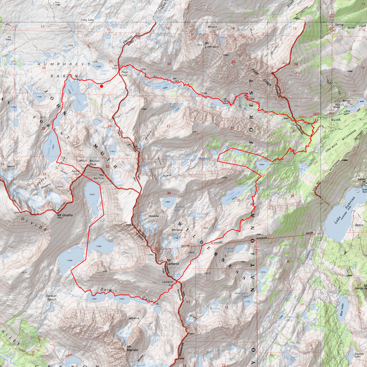Darwin basin loop - CalTopo